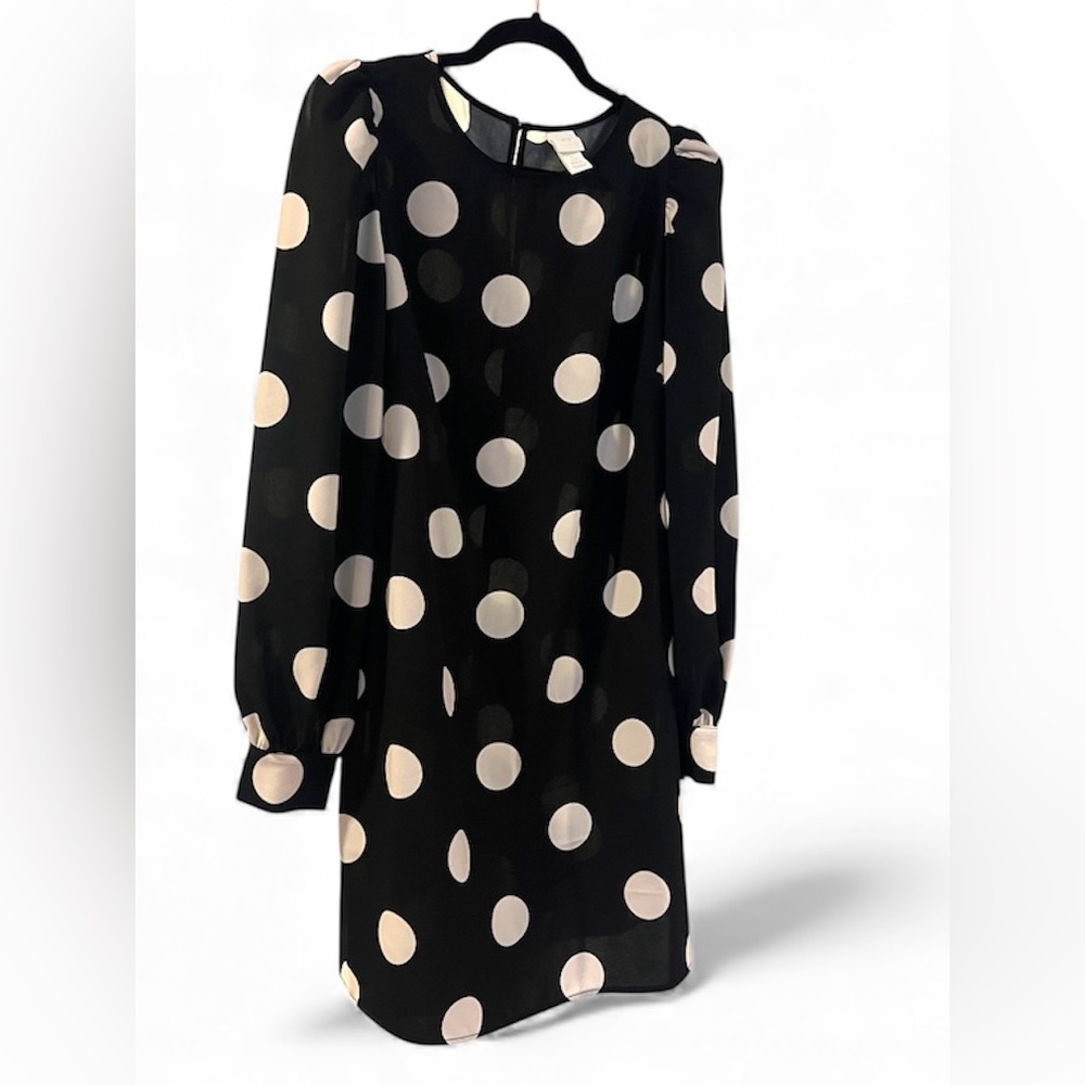 H&M Monochrome Polka Dot Dress
